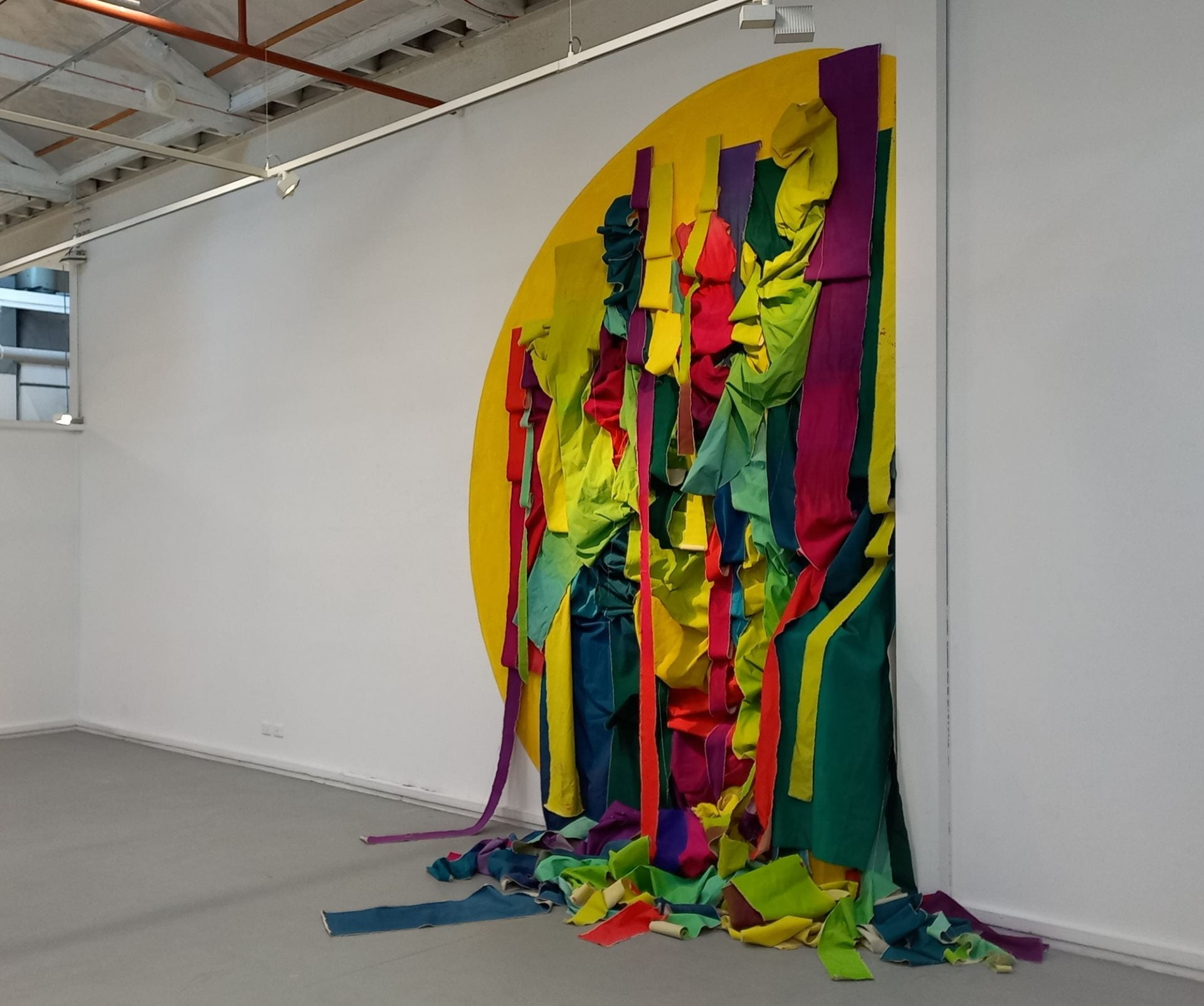 Image of an iteration of Mairin Briody's iterative painting project "The Resonance of a Tangle"