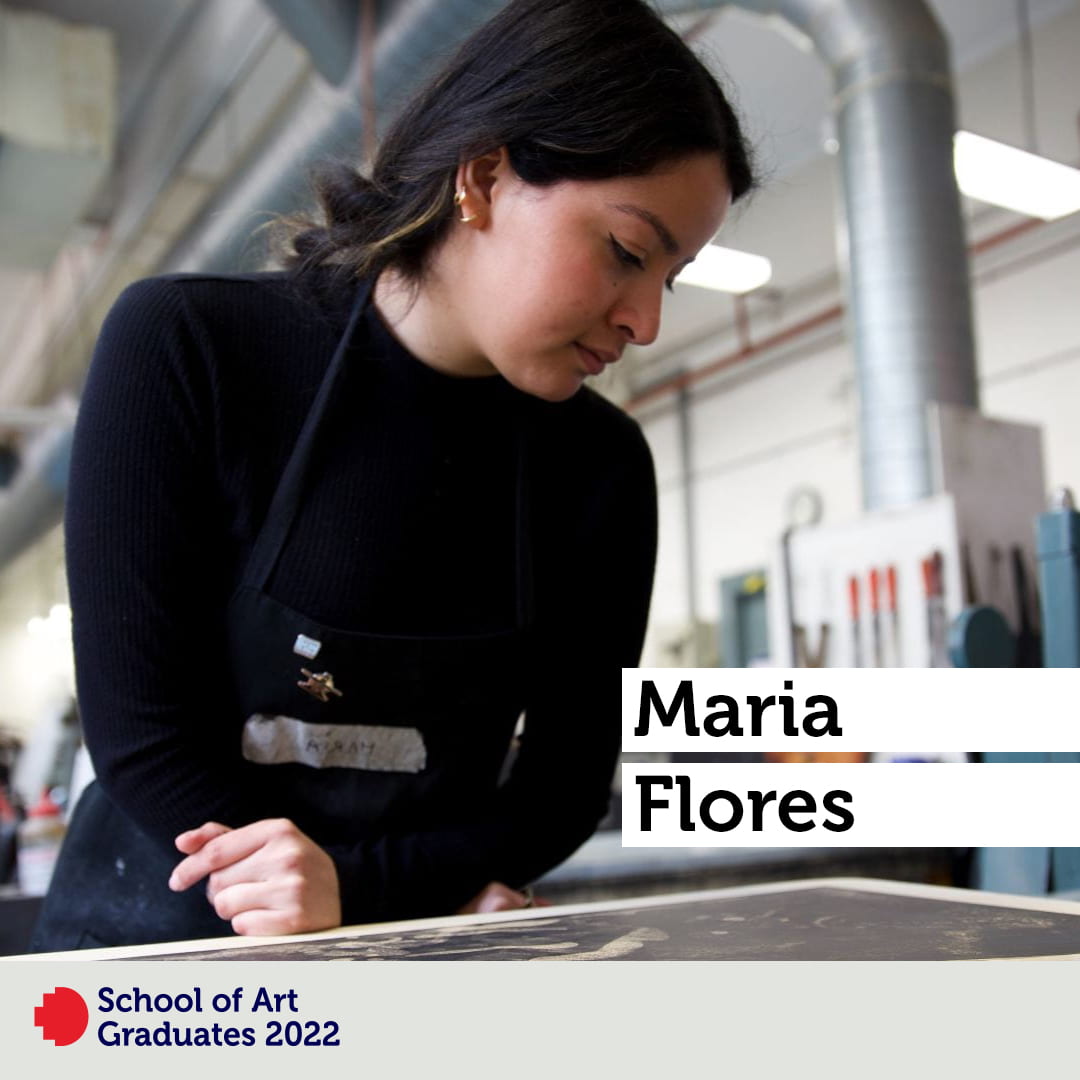 Maria Flores, studio view.