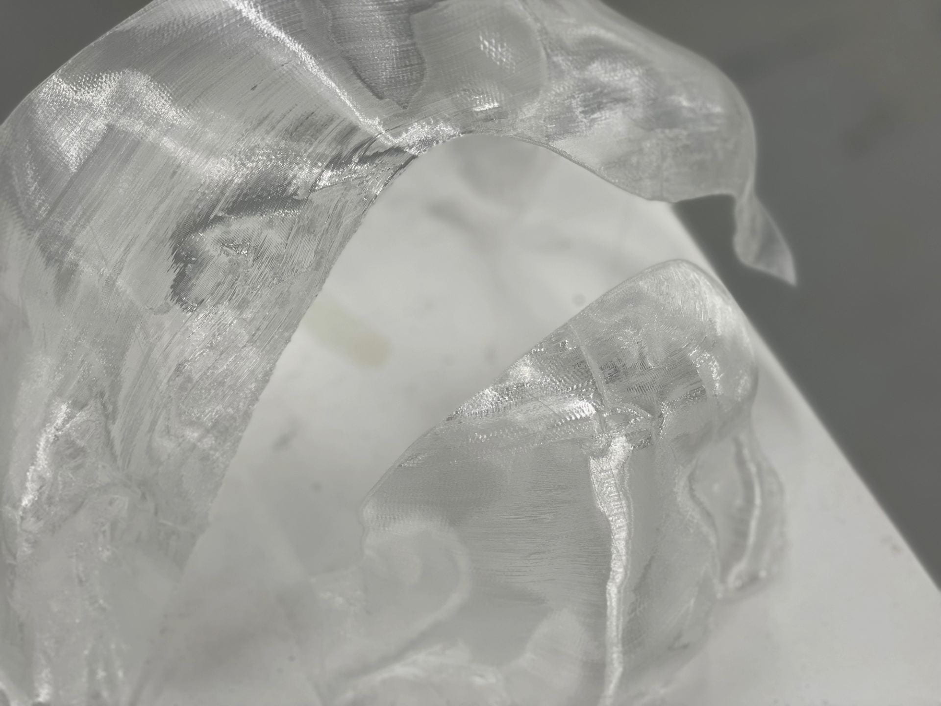 3D Printed transparent pieces 