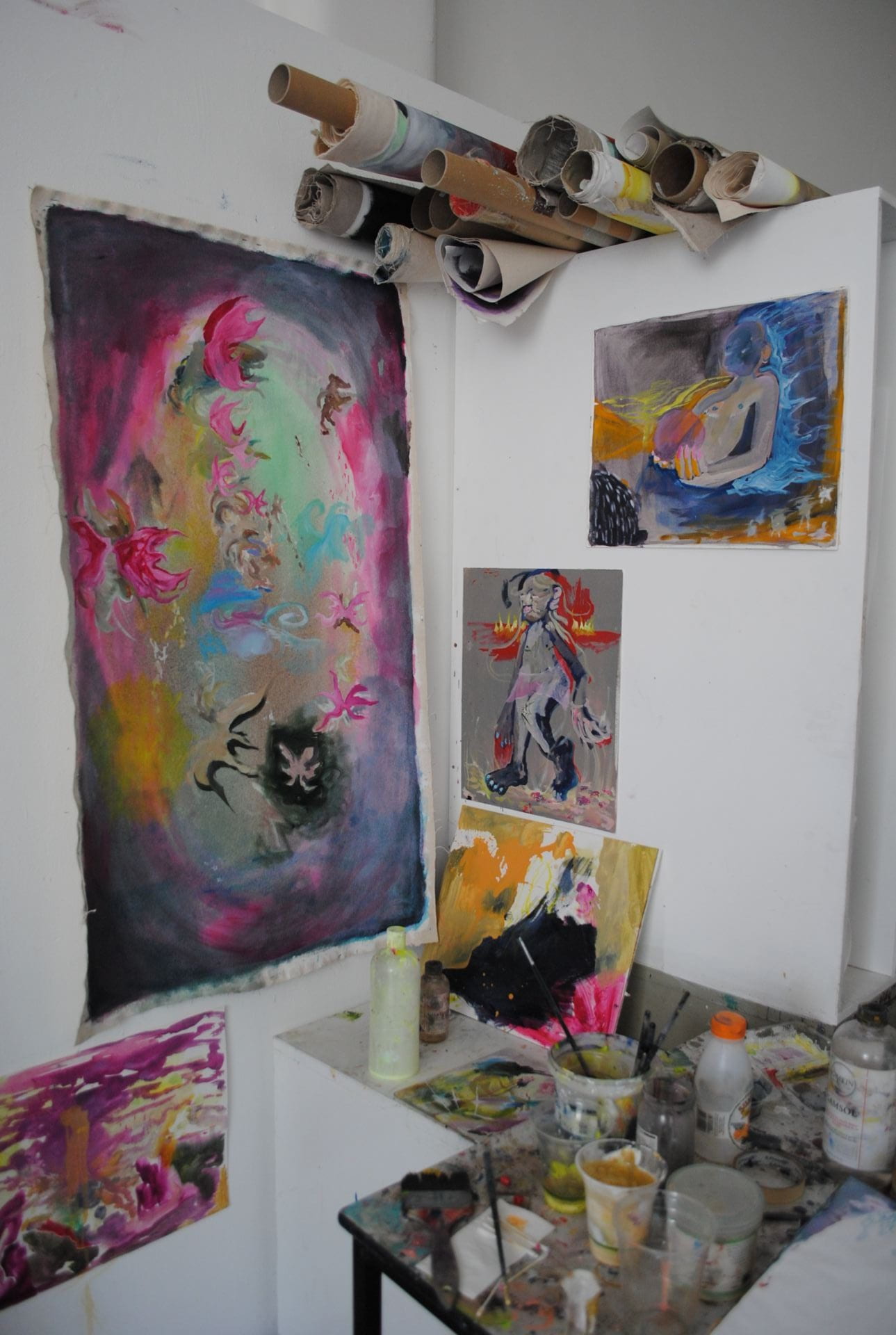 Shot of developmental work in Milli's studio