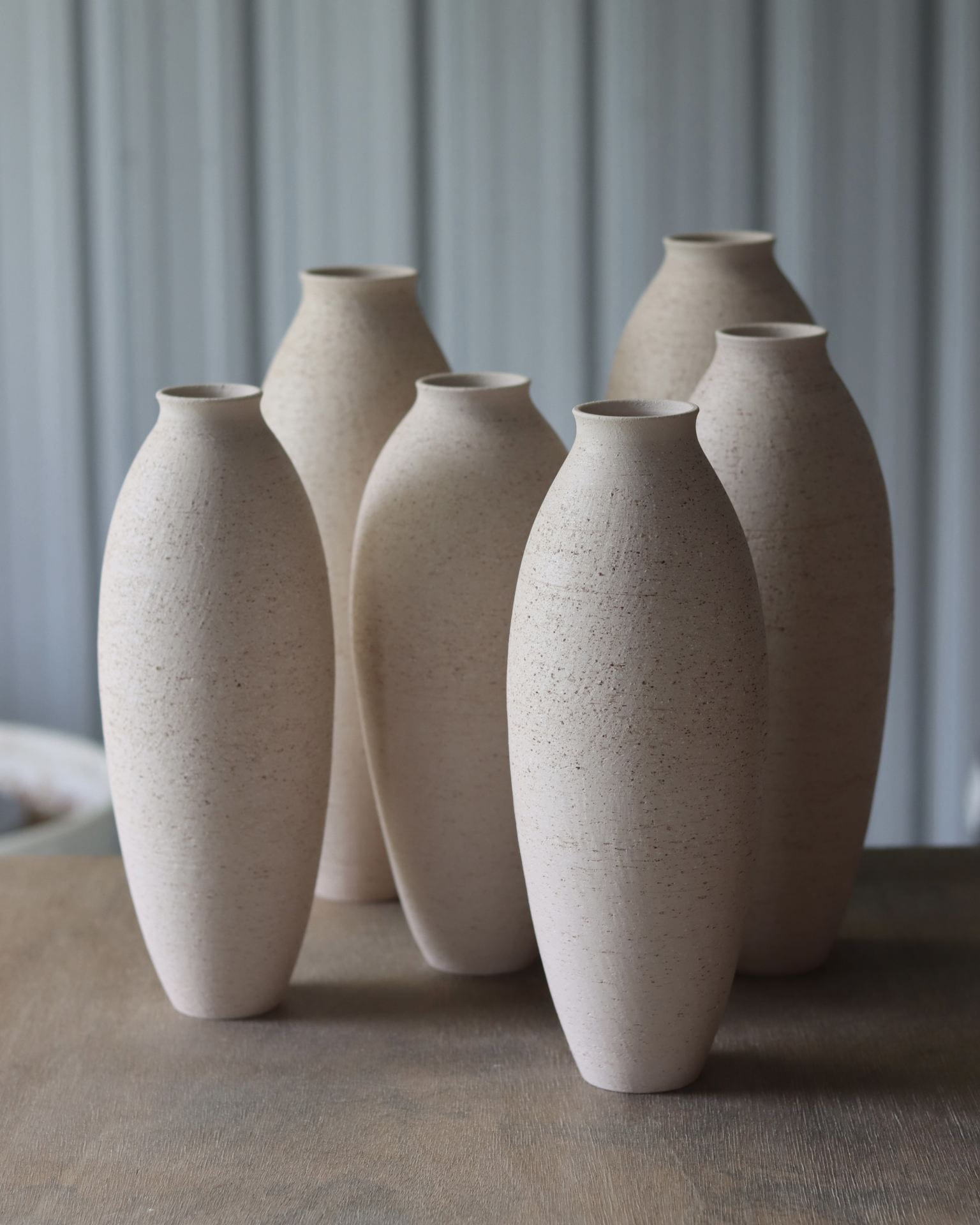 Group of vases in feeneys fine blend
