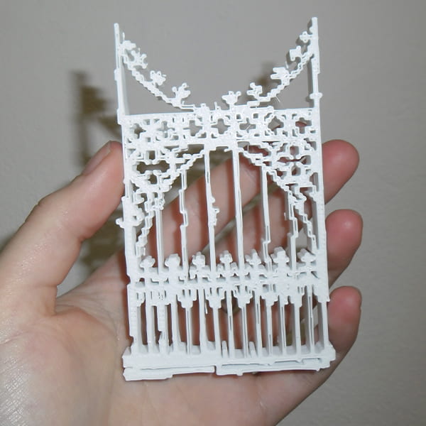 3D printed gate