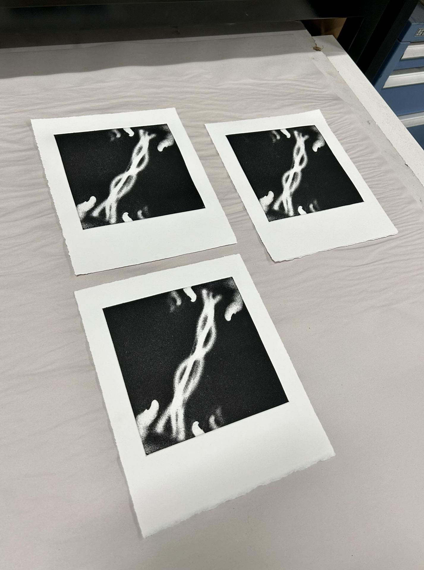 Photogravure prints (in progress), 2023.